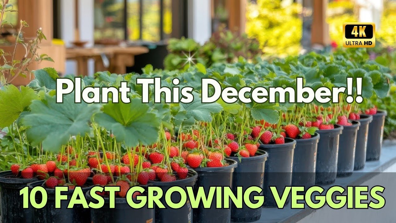 10 Fast-Growing Vegetables You Must Plant This December Before Late