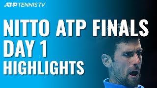 Thiem Defeats Federer; Djokovic Eases Past Berrettini | Nitto ATP Finals 2019 Day 1 Highlights