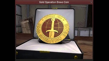Operation Bravo Gold Coin CSGO