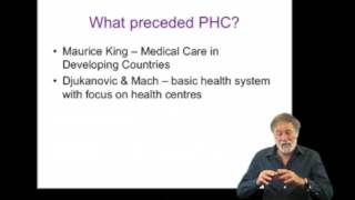 History and Evolution of Comprehensive PHC - Prof David Sanders