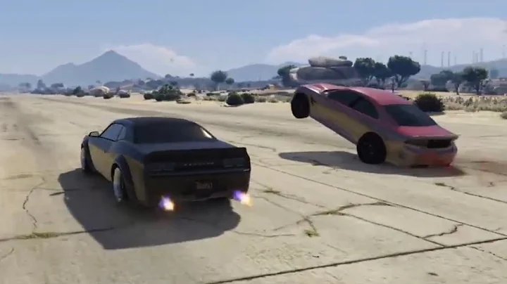 GTA 5 Racing (ONLINE PS4) (Gaunlet Hellfire vs Buffalo STX) dig race