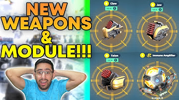 NEW Rocket Weapons TALON CLAW & JAW + New Module IMMUNE AMPLIFIER War Robots Test Server Gameplay WR
