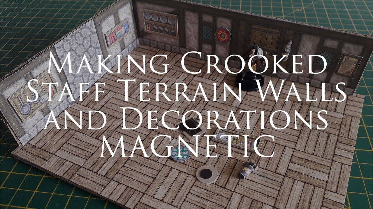Making Crooked Staff Terrain Walls and Decorations Magnetic