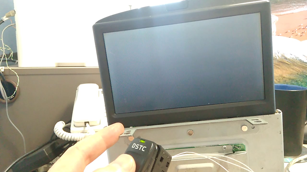 monitor volvo rti, control one button (power/bright)