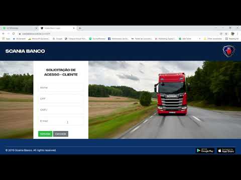 Tutorial Acesso Portal Scania Banco