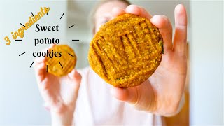 Sweet potato cookies  3 ingredients, vegan, healthy, sugarfree, glutenfree