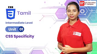 CSS Tamil | Intermediate Level | Unit 01 | CSS Specificity