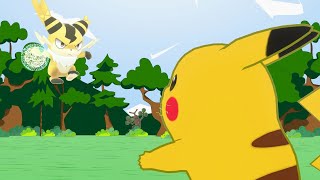 Pikachu vs Sparkit | Pokemon and Palworld Animation