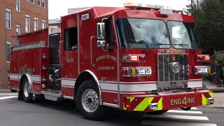 Scranton Fire Department New Engine 4 Responding 7124 2