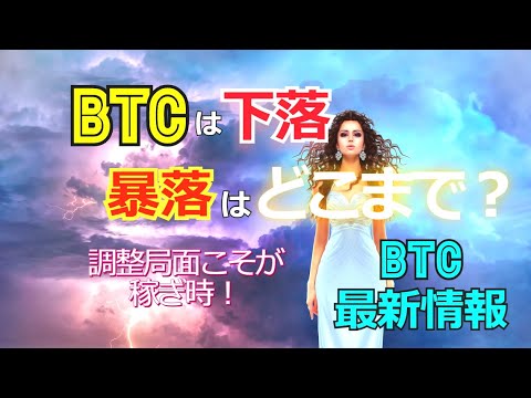 ビットコインの下落、暴落はどこまで？［BTC最新情報］