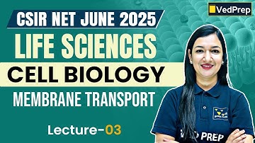🚀 Membrane Transport Lecture 3 | CSIR NET Life Sciences June 2025 | Cell Biology Concept Builder