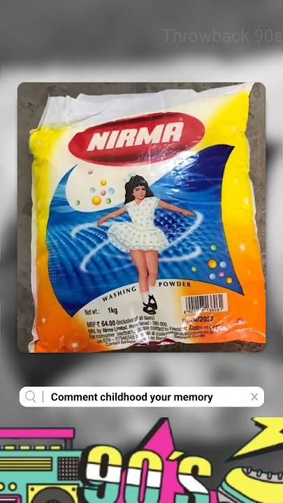 Do you remember this #Nirma ad?... comment - throwback 90s
