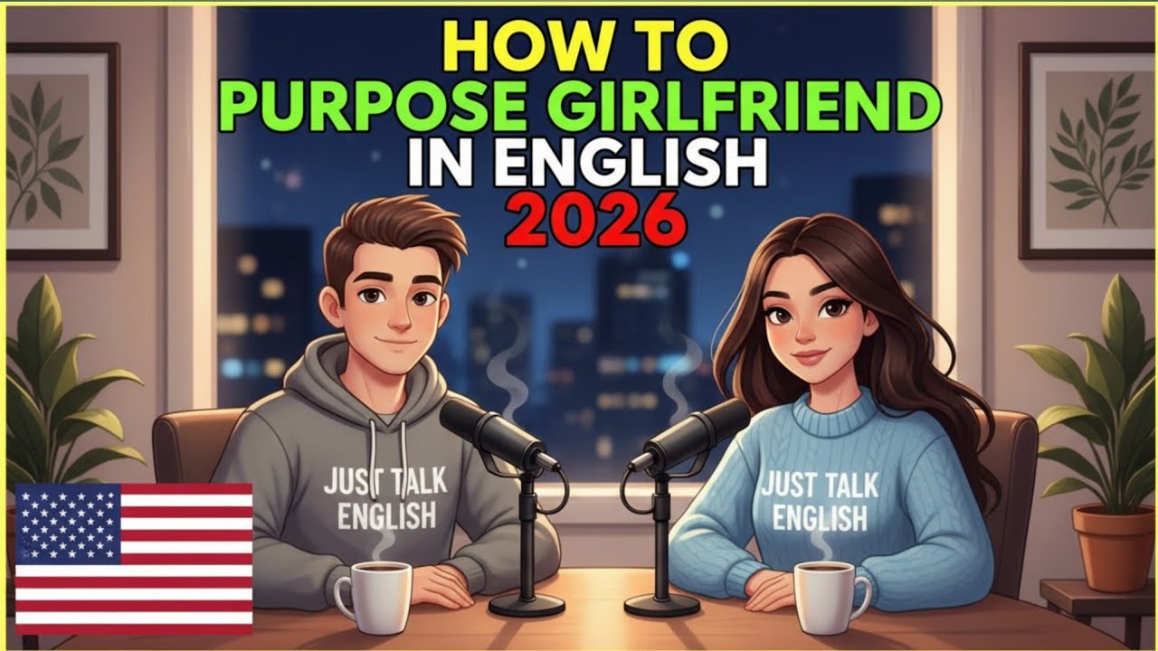  HOW TO PROPOSE TO YOUR GIRLFRIEND IN ENGLISH 2026 | Romantic & Simple !JUST TALK ENGLISH। 