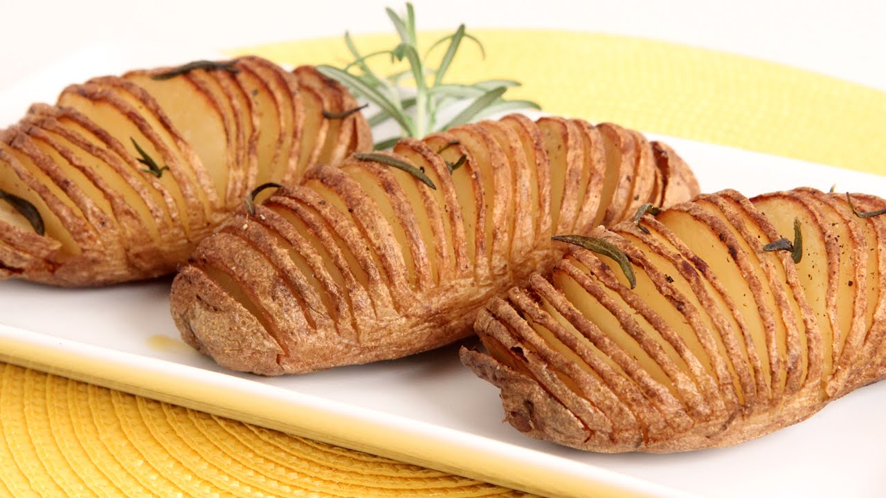 Hasselback Potatoes Recipe - Laura Vitale - Laura in the Kitchen Episode 850