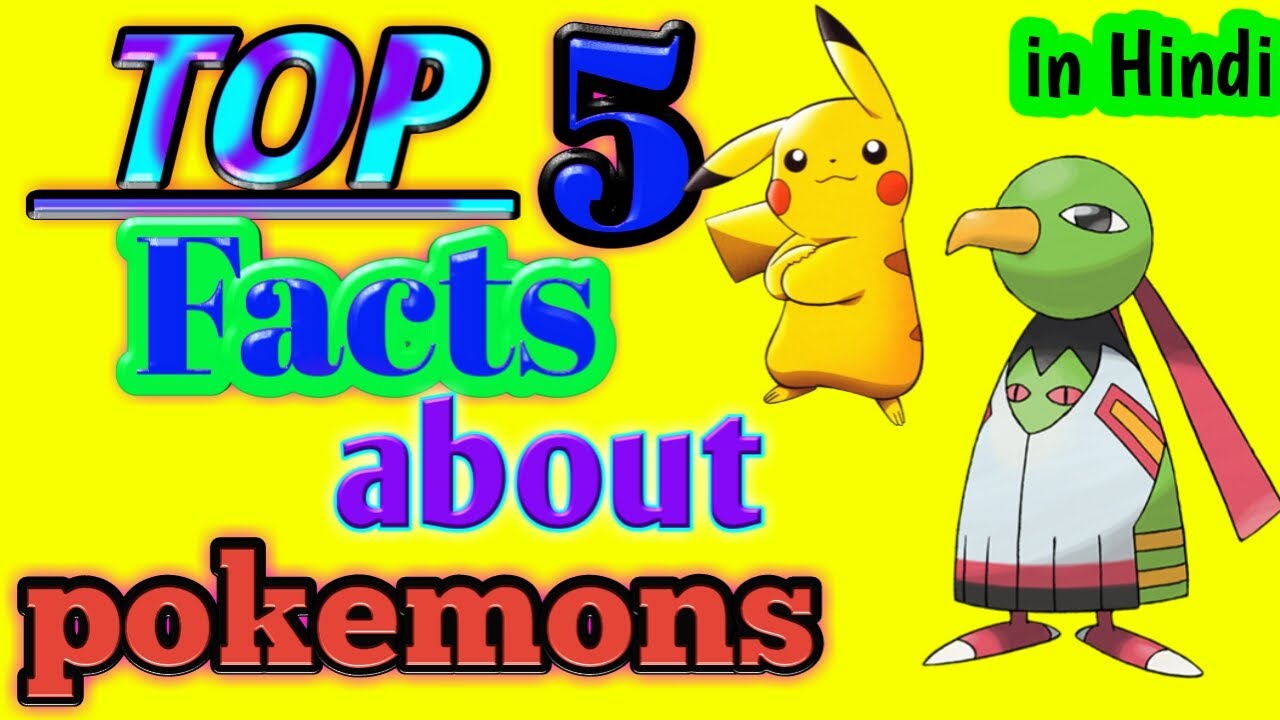 TOP 5 Facts about pokemons in Hindi  @shinchainnewfunnytime