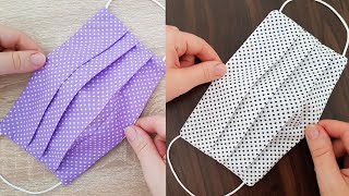 Face Mask Sewing Training / How to Make a Face Mask with Filter Pocket / DIY Cotton Fabric Face Mask