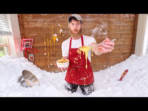 I Filled My Room With 3,000 Pounds Of Snow!