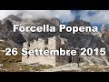 Forcella Popena - 26 Settembre 2015 - Escursionismo