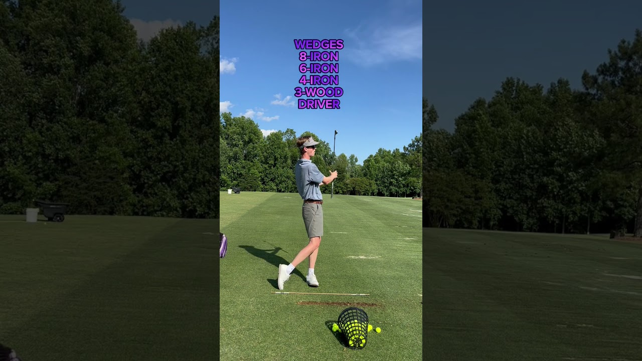 What’s your pre-round warm-up look like?! ⛳️ 