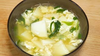 [Korean Food] Potato soup with Egg