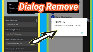 How to remove Popup Dialog on Apps||