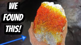 100ft DEEP! Found Flame Vanadinite Crystals in "Dude Perfect Pocket"