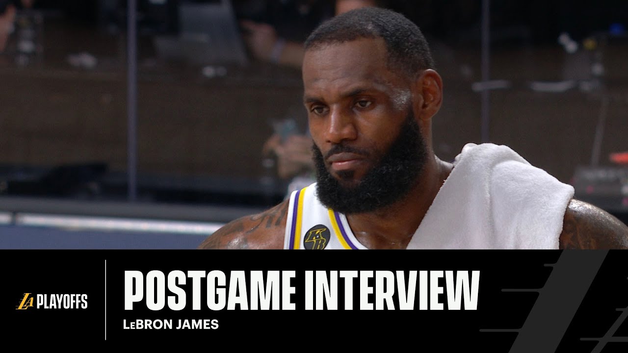 Lakers Postgame Walk-Off: LeBron James (9/8/20) - YouTube