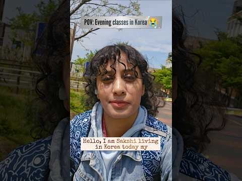 POV: Evening classes in Korea 😭#minivlog #southkorea