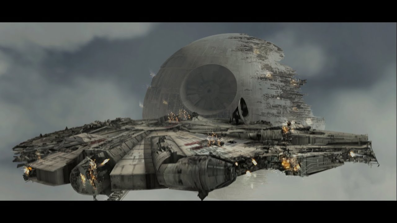 STAR WAR Millennium Falcon (Composición VFX)