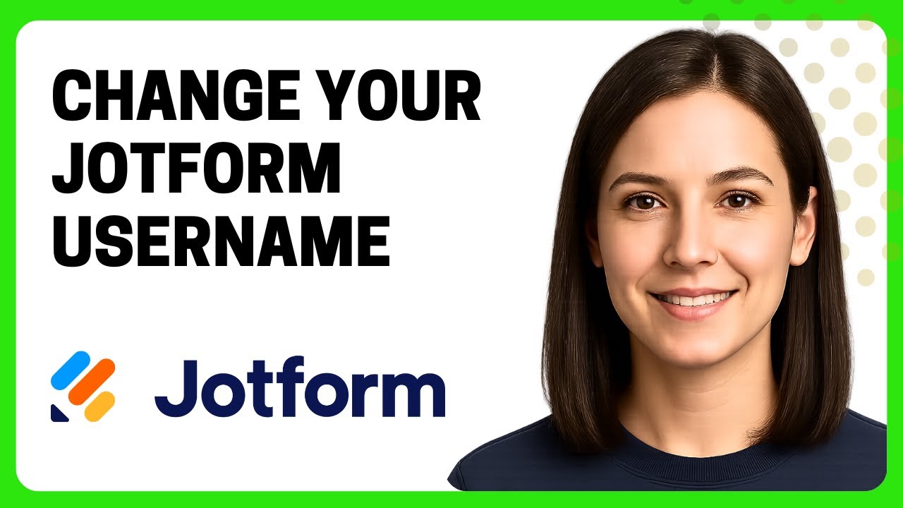 How to Change Your Jotform Username - YouTube