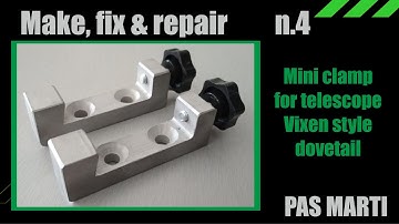 Homemade telescope vixen dovetail mini clamp - mini morsetti x barra vixen del telescopio - Mfr 004