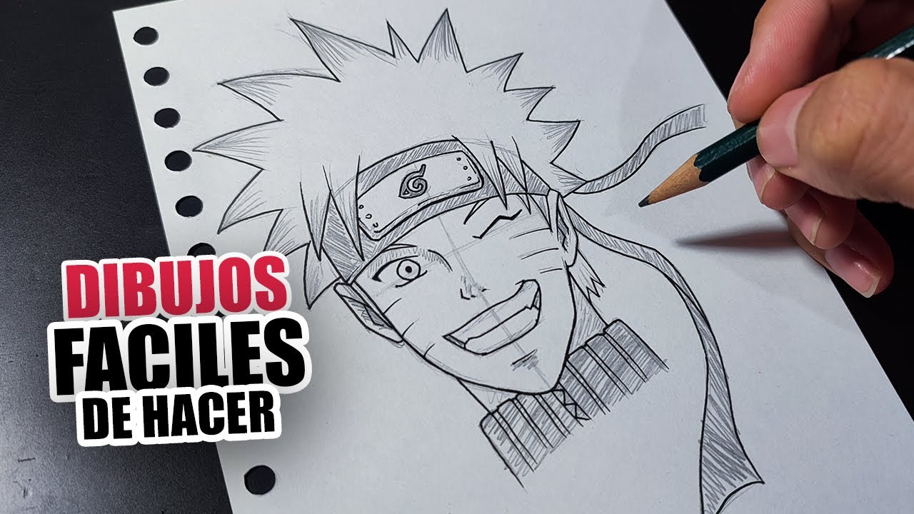 Como Dibujar a NARUTO FÁCIL Y RAPIDO PASO A PASO
