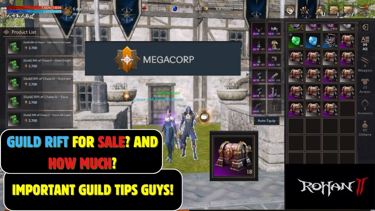 GUILD RIFT CALCULATION AND GUILD TIPS || ROHAN 2 GAMEPLAY AS PURE F2P
