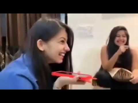 Indian girl abusing her friend on phone for fun  prank  Sneha Sachdev  Instagram Viral Video