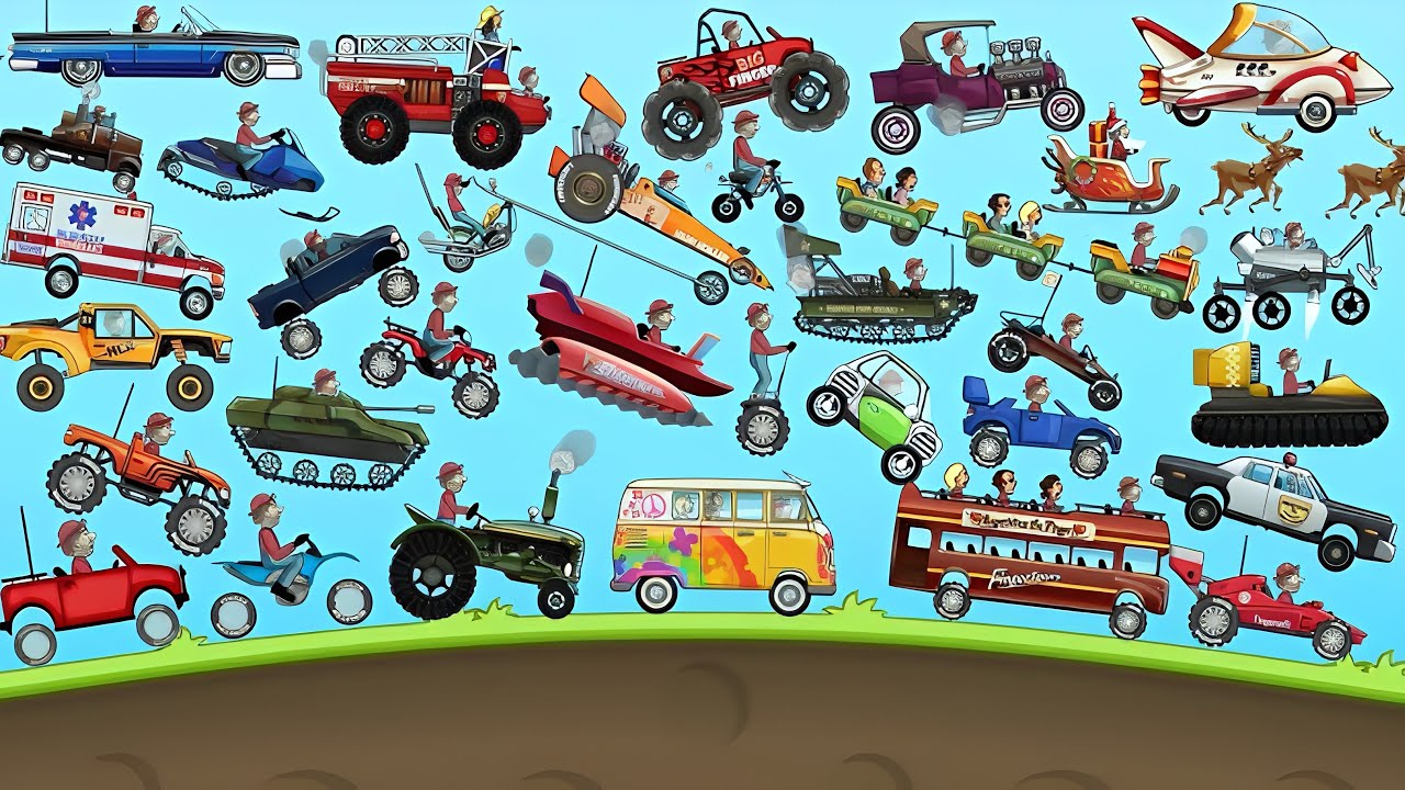 Hill Climbing Racing- All Cars Unlocked & Test with Full Potential of Cars ||  Stage Haunted || 