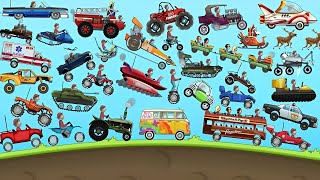 Hill Climbing Racing- All Cars Unlocked & Test with Full Potential of Cars ||  Stage Haunted ||  screenshot 4