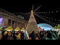 Night Walking on Christmas Market in Gwanghwamun Square | Seoul Winter Season 4K HDR