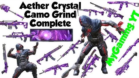 COD Mobile Zombies All Aether Crystal Camos Grind Complete