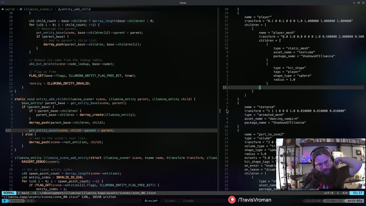 C/Vulkan Game Engine Dev Ep. 317: Animation System/Scene Integration ...