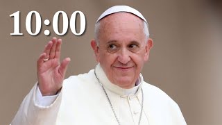 🕊️ 10-Minute Tribute Timer | In Memory of Pope Francis ⏳ | Reflective Music + Final Alarm screenshot 2