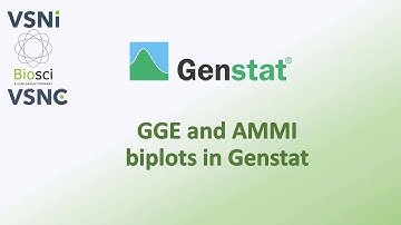 GGE and AMMI Biplots overview in Genstat