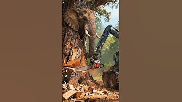 Wait.. 🤯 Why Is This Giant Machine Cutting Trees?! ⚠️#chainsaw #treeremoval #viral #shorts#fa9la