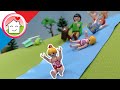 Playmobil en francais Votre propre toboggan aquatique - histoires avec l'école - Famille Hauser