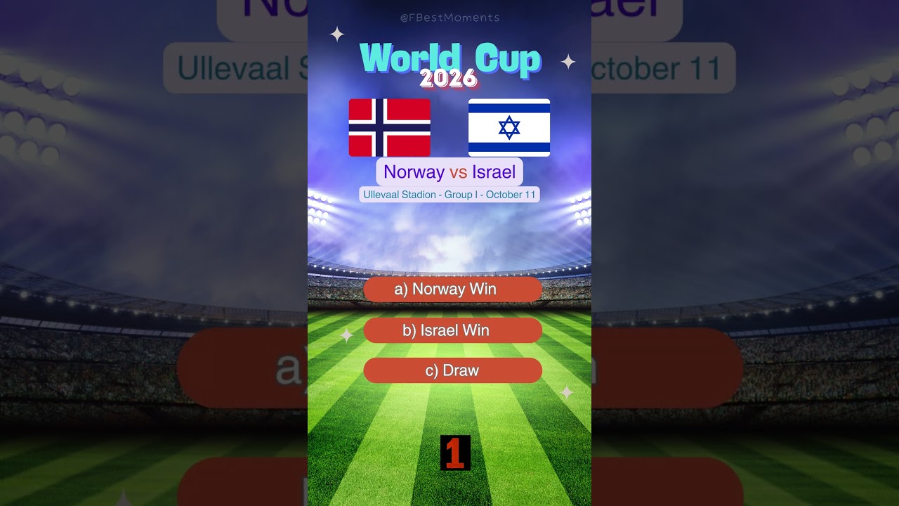 Norway vs Israel World Cup 2026 Qualifiers Prediction | Who Will Win?