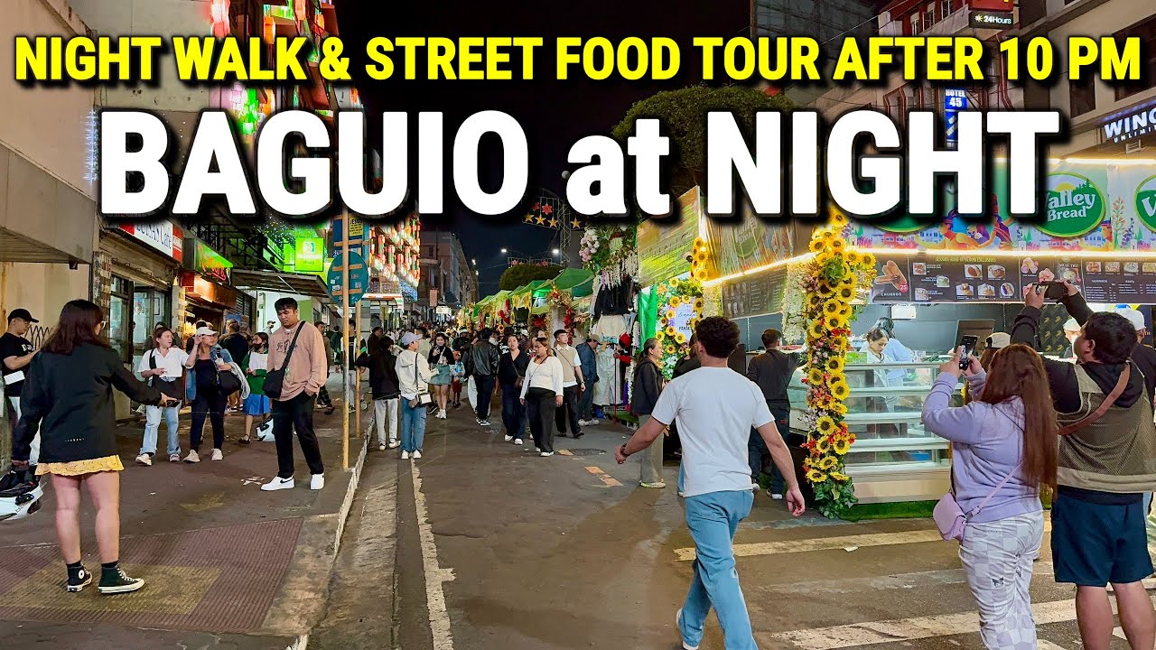 Philippines BAGUIO at NIGHT 2026 | Night Markets & Street Food Tour in the Coldest City!