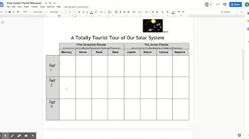 Solar System Planet Webquest - Google Docs