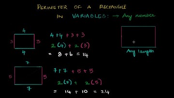 Perimeter of a rectangle using variables | Algebra | Class 6 (India) | Math | Khan Academy