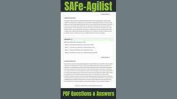 SAFe-Agilist Exam Questions | Leading SAFe 6.0 Agilist Practice Test