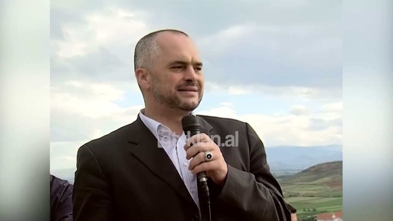 Rama në Podgorie gjatë turit “Dialog me Shqipërinë” në Qarkun e Korçës - (15 Qershor 2008)