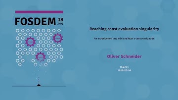 Oliver Schneider - Reaching const evaluation singularity